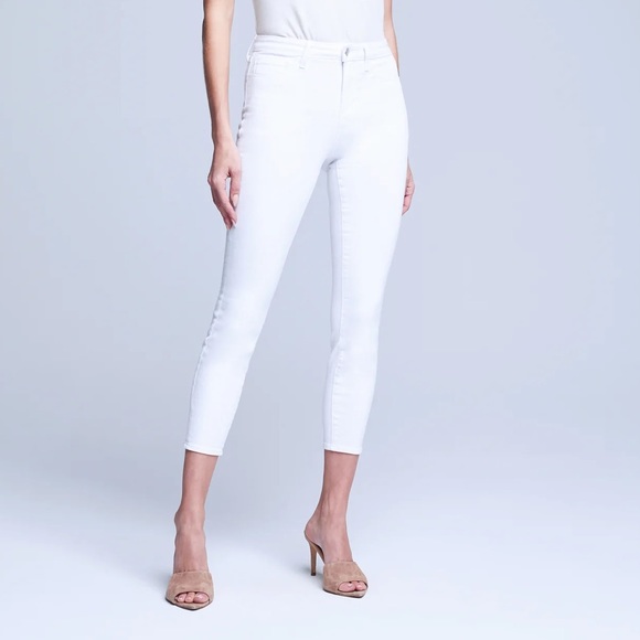 L'AGENCE Denim - NWOT L’AGENCE Margot Skinny High-rise Blanc